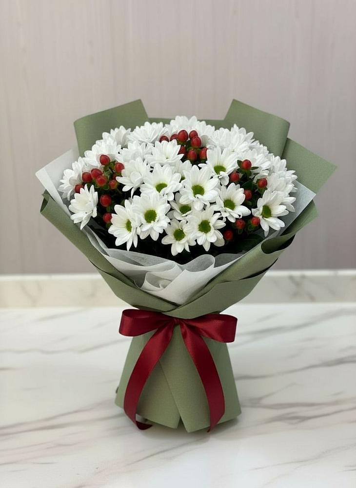 Букет цветов из: Хризантемы в Уптар