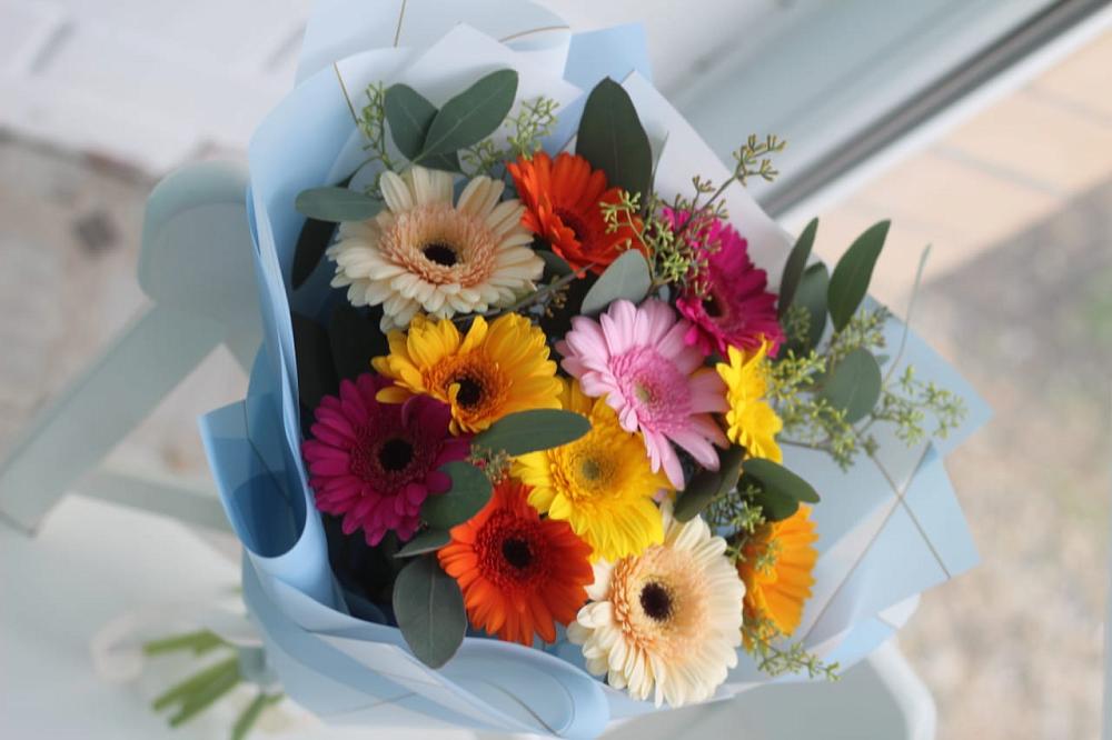 Букет цветов из: Герберы в Уптар