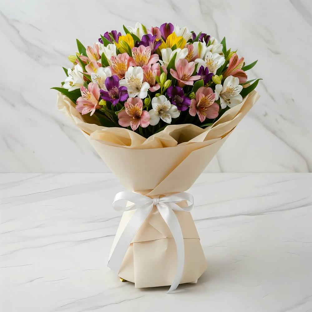 Букет цветов из: Альстромерии в Уптар