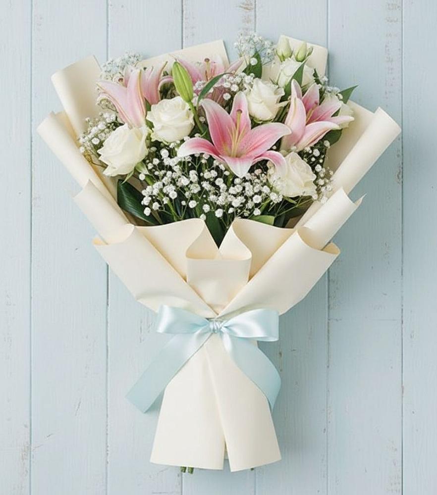 Букет цветов из: Лилии в Уптар