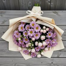 Букет цветов из:  Розы и Хризантемы #REPLACE_PRED# Уптар