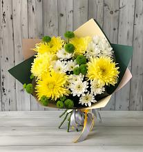 Букет цветов из:  Хризантемы #REPLACE_PRED# Уптар
