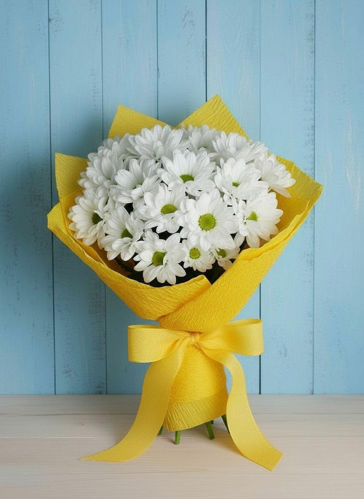 Букет цветов из: Хризантемы в Уптар