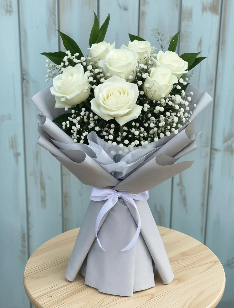 Букет цветов из: Розы в Уптар