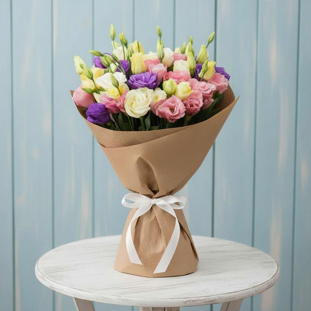 Букет цветов из: Лизиантусы в Уптар