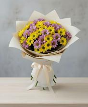 Букет цветов из:  Хризантемы #REPLACE_PRED# Уптар