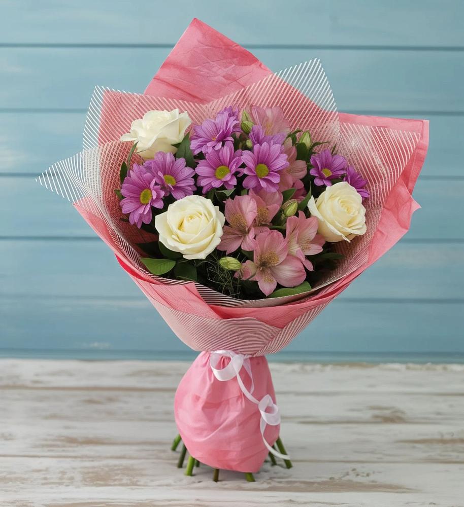 Букет цветов из: Герберы в Уптар