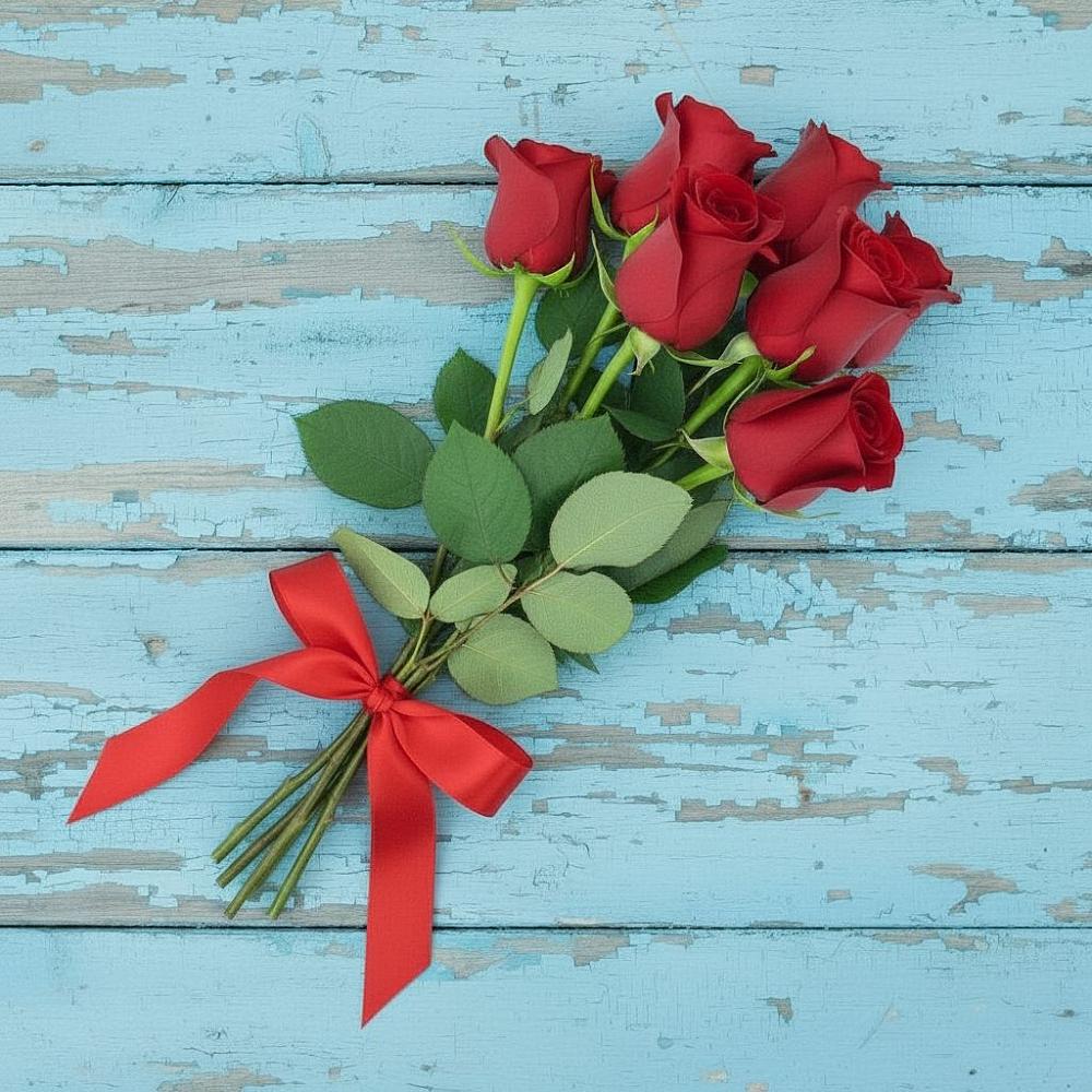 Букет Красные розы в Уптар