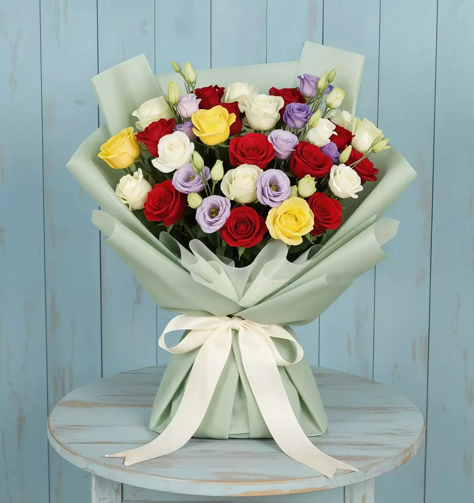 Букет цветов из: Розы в Уптар