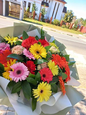 Букет цветов из: Герберы в Уптар