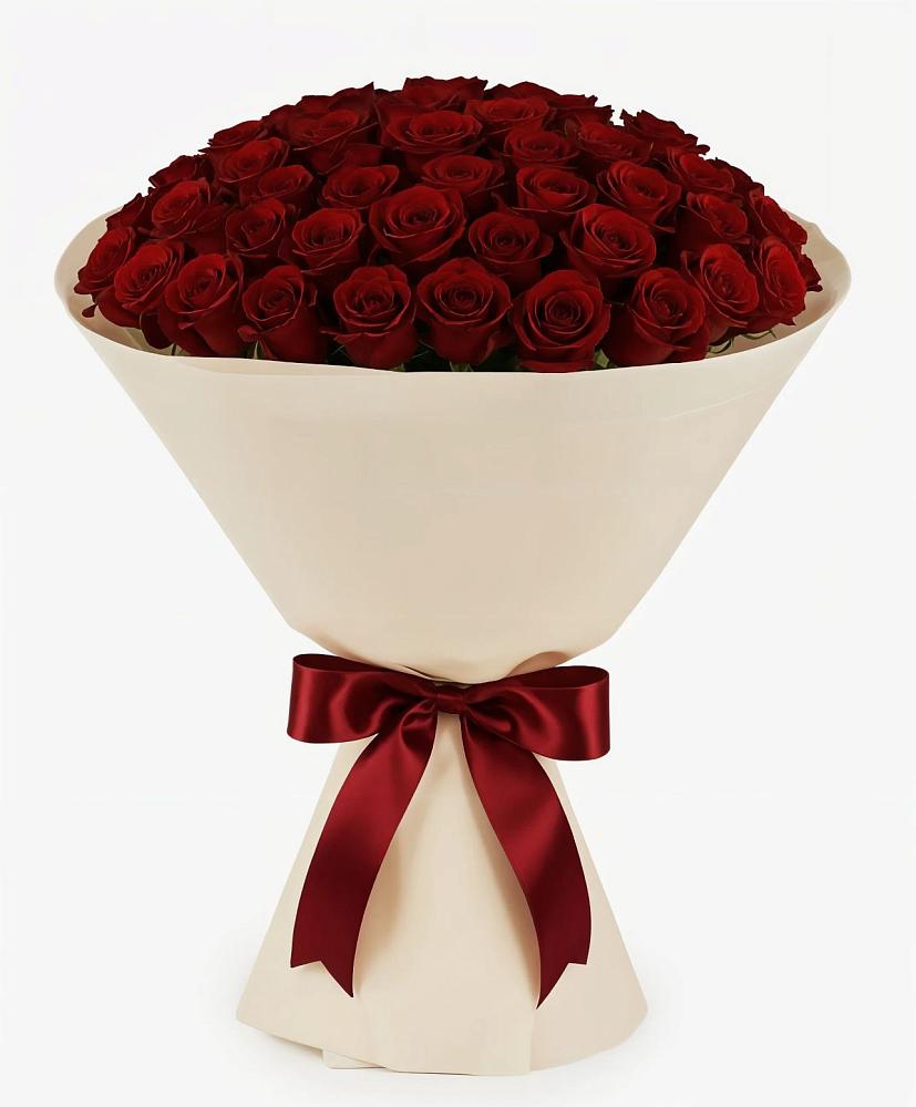 Букет 101 Бордовая роза Блэк Бакарра в Уптар