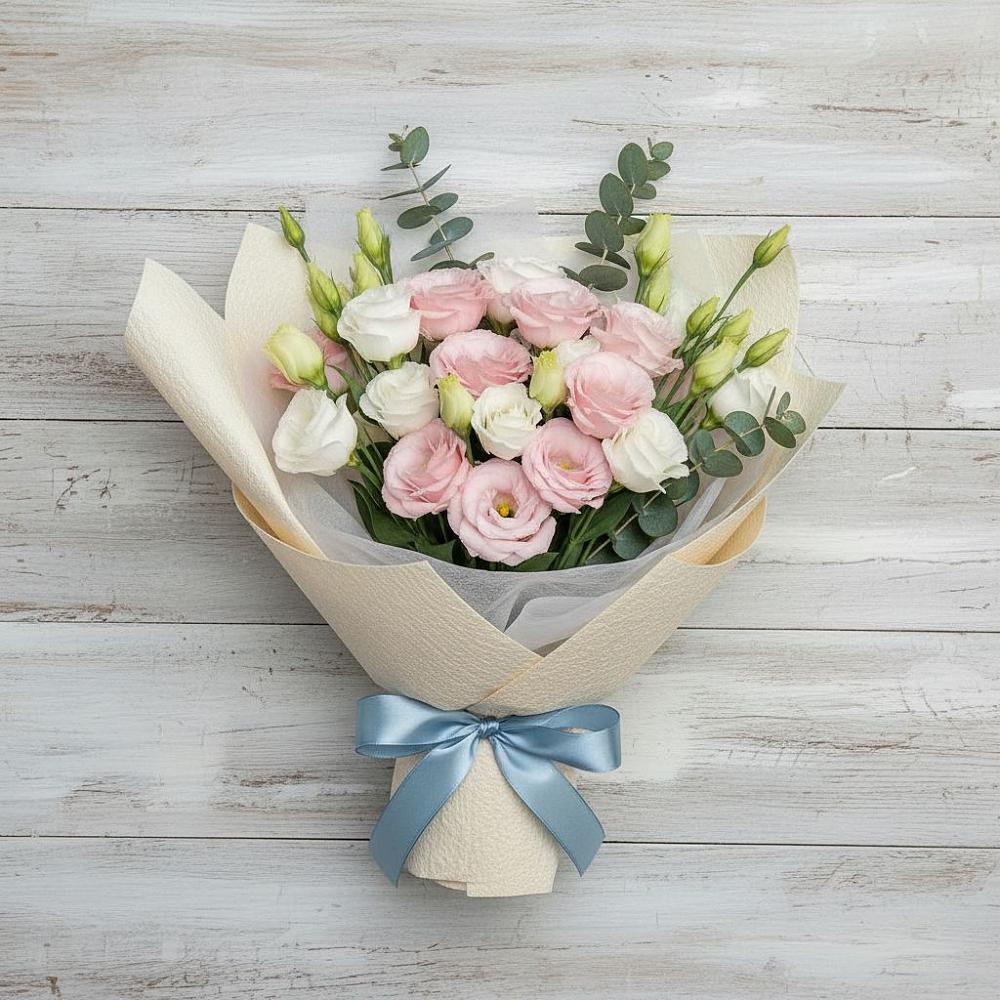 Букет цветов из: Лизиантусы в Уптар